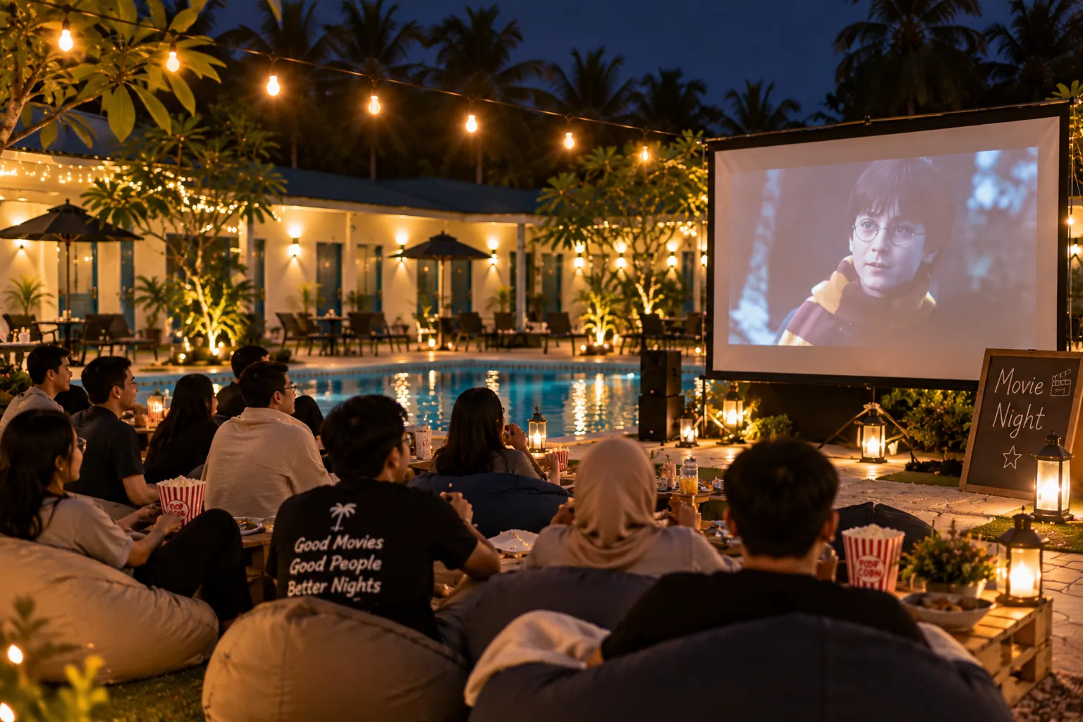 Movie Night inspiration for a private gathering